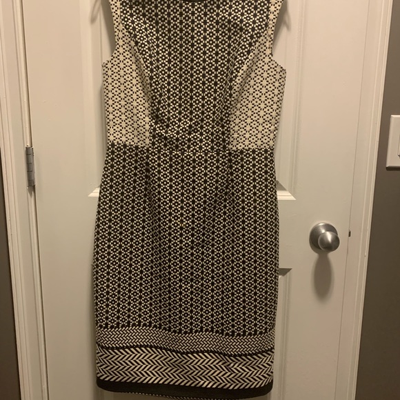 J. Crew Paneled Jacquard Dress Black and White size 6 - Picture 4 of 4
